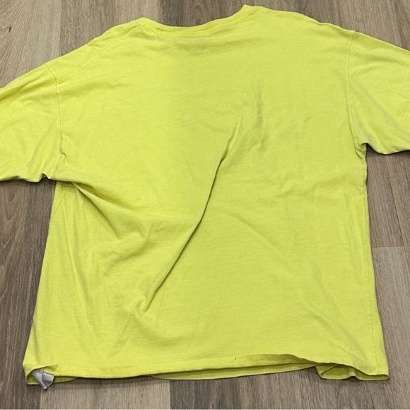 Champion Yellow Tee with Green Logo size XL - Picture 3 of 4